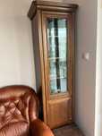 Witryna gablota mebel vintage retro drewniany