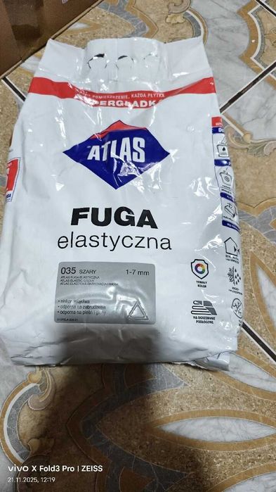Fuga elastyczna Atlas 035 szara 5 kg.