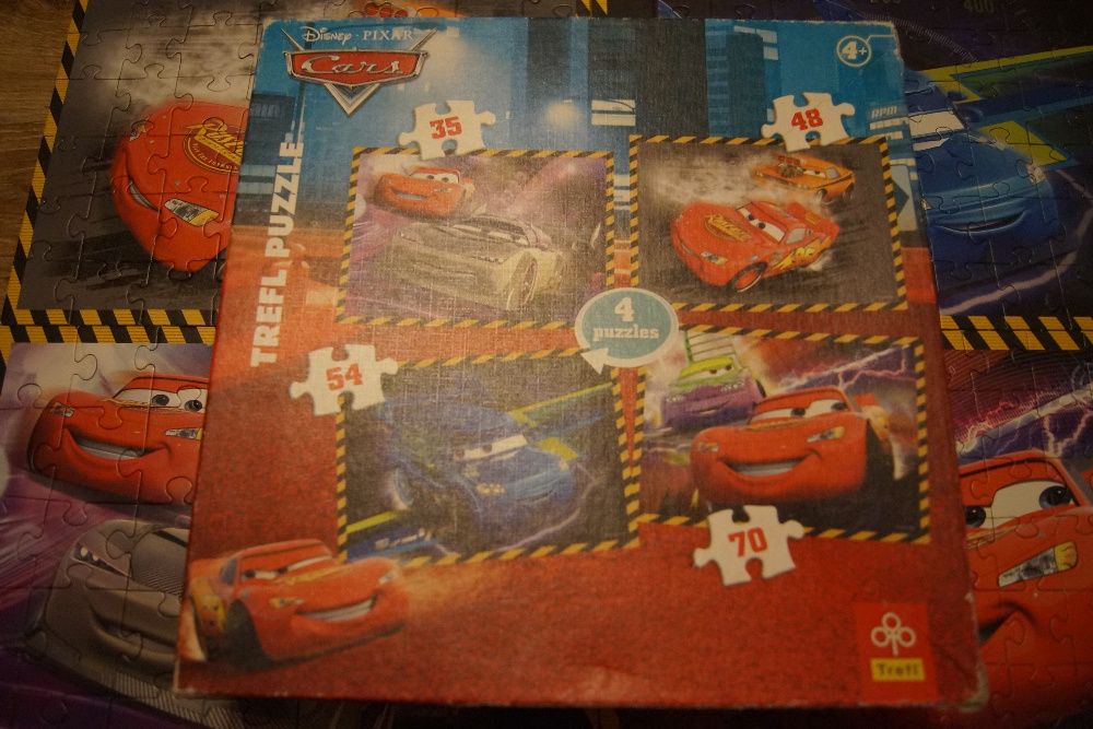 puzzle Cars Disney Pixar 4 w 1