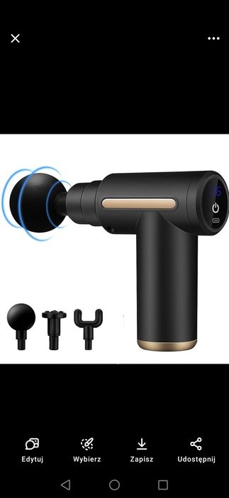 Pistolet do masażu ciała z wyświetlaczem LCD – masażer mięśni