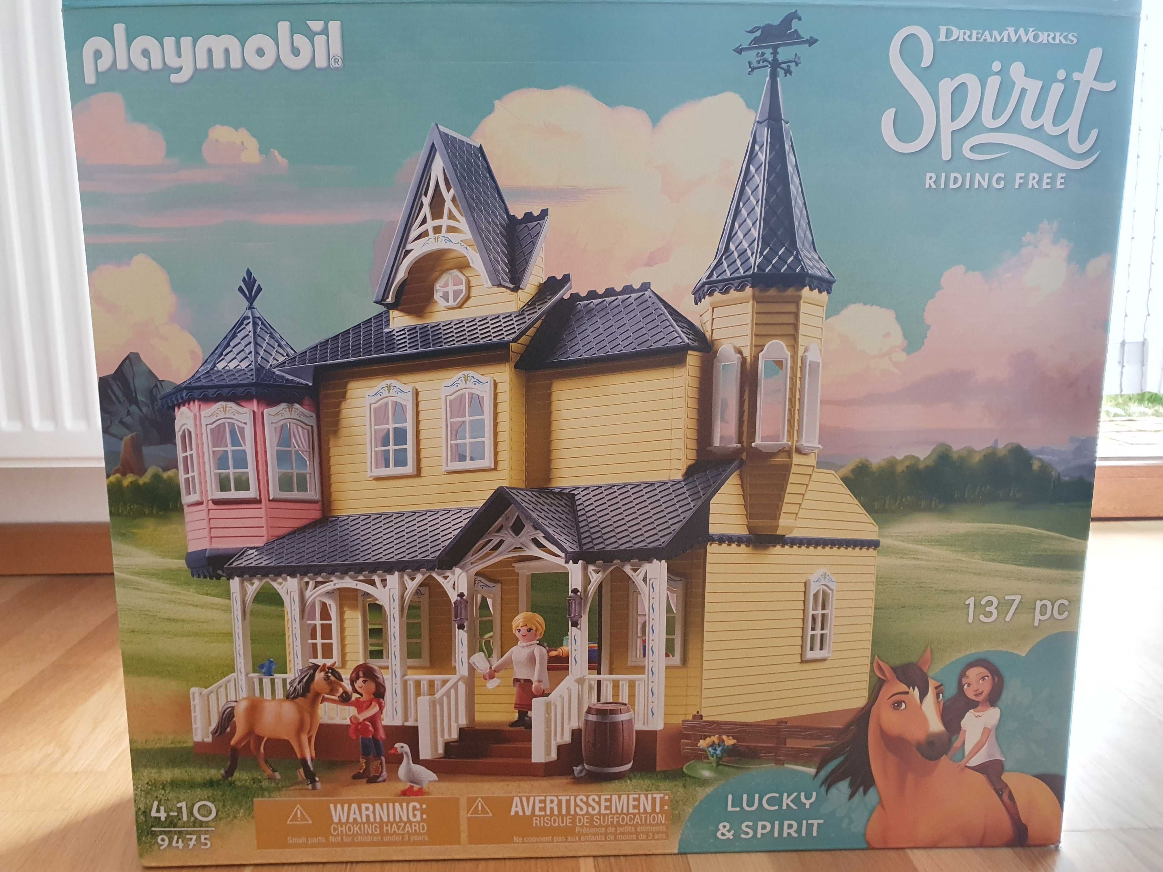 Playmobil szczęśliwy domek dom Lucky Mustang Spirit riding free 9475