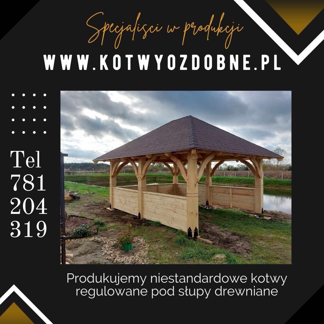 Kotwa narożna - podstawa pod słup drewniany!