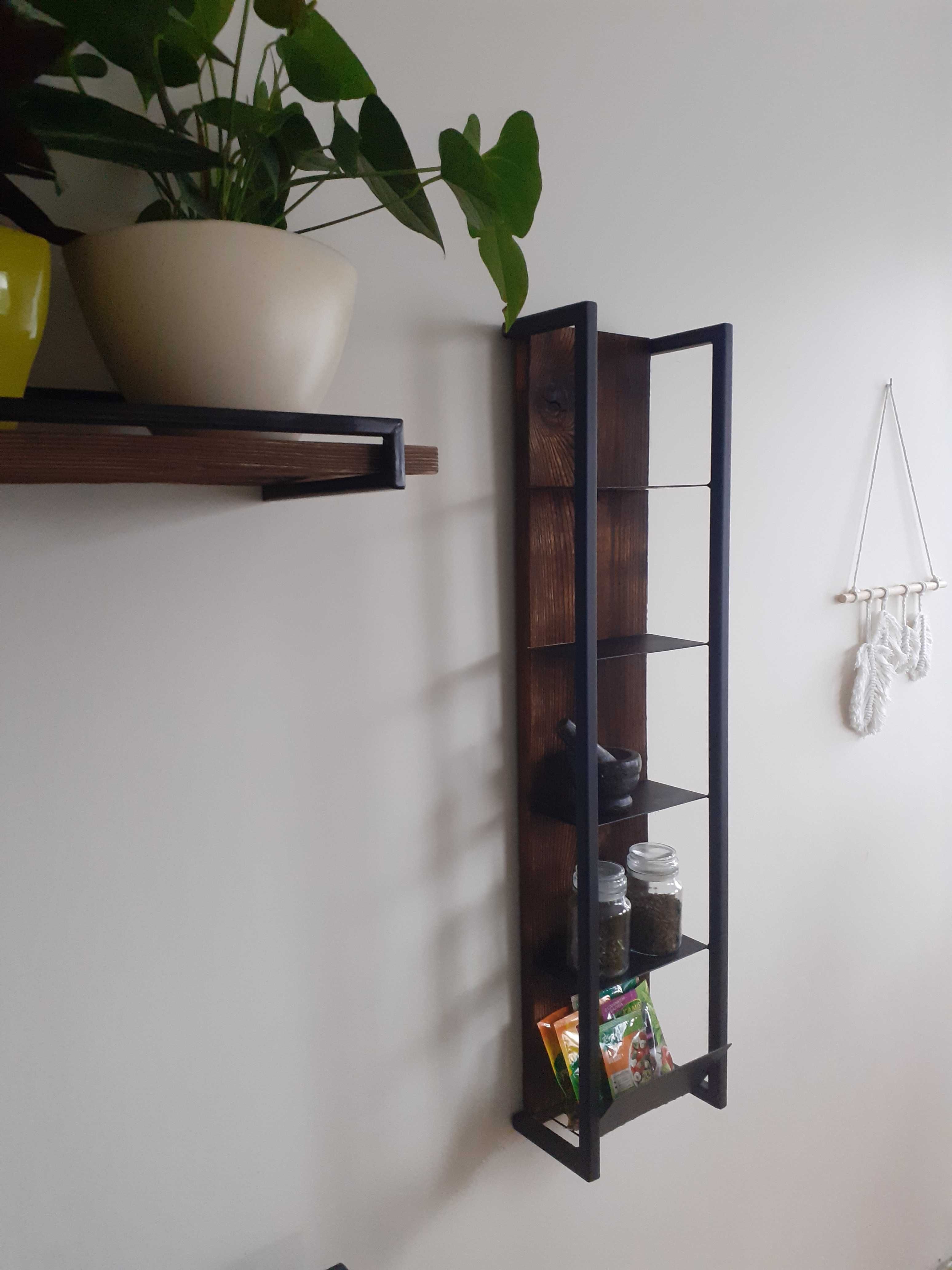 Półka kuchenna regał na przyprawy loft