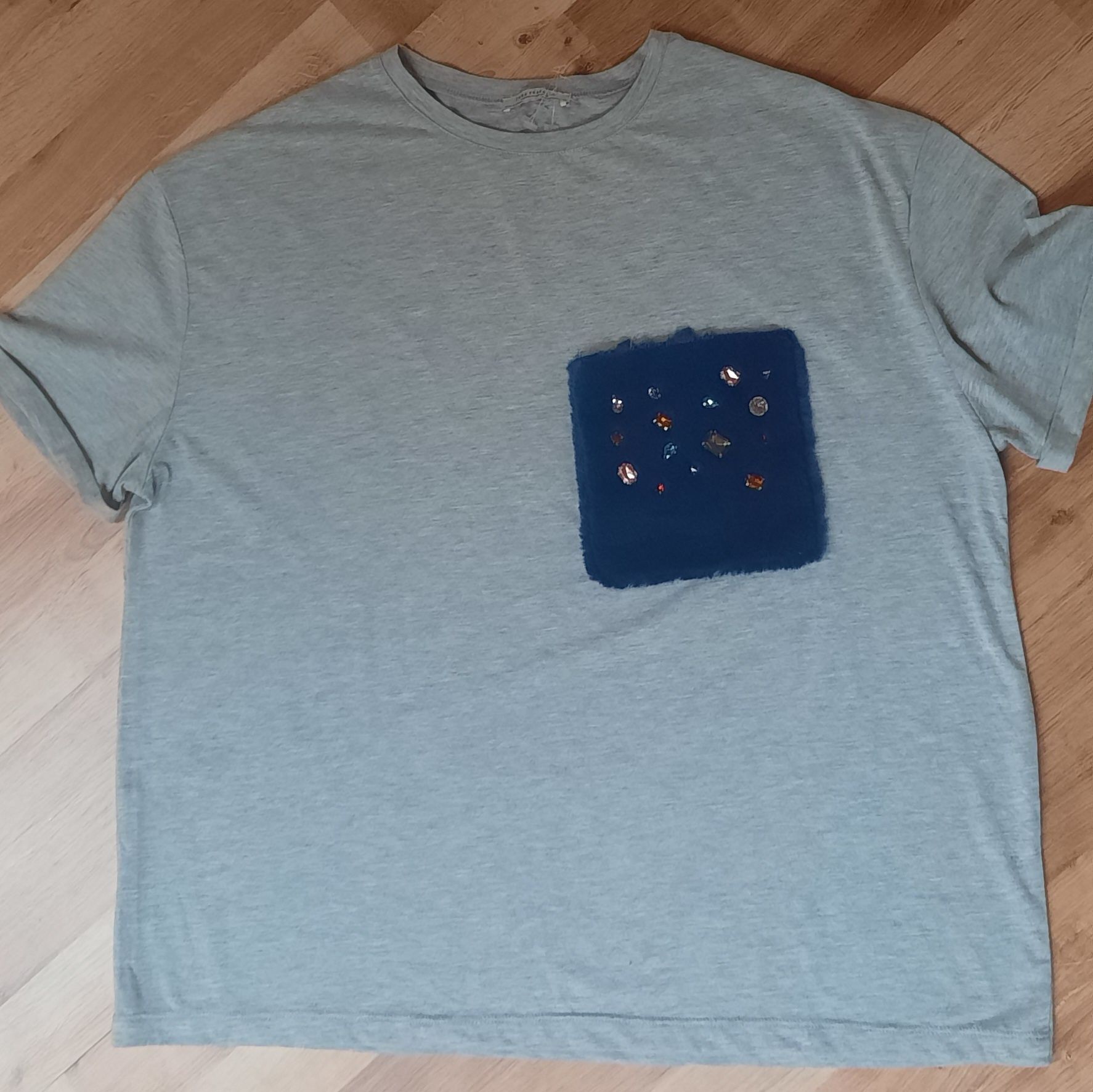 Zara tshirt z aplikacja swarowski