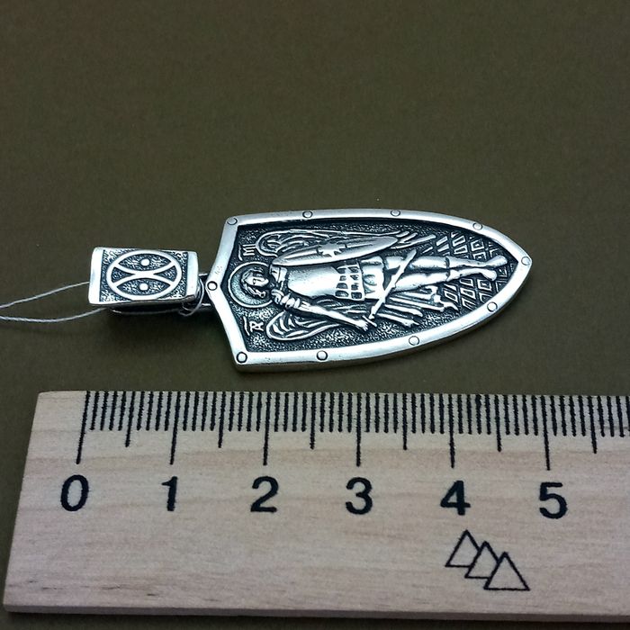 Серебряная подвеска и цепочка бисмарк подвес кулон цепь архангел