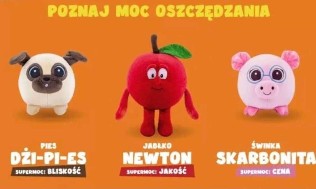 Pluszak Jabłko Newton Gang Bystrzaków NOWE z metką