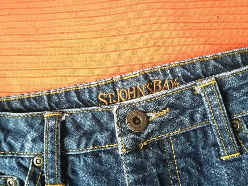 Spodnie jeansowe z wysokim stanem prostą nogawką, vintage, M