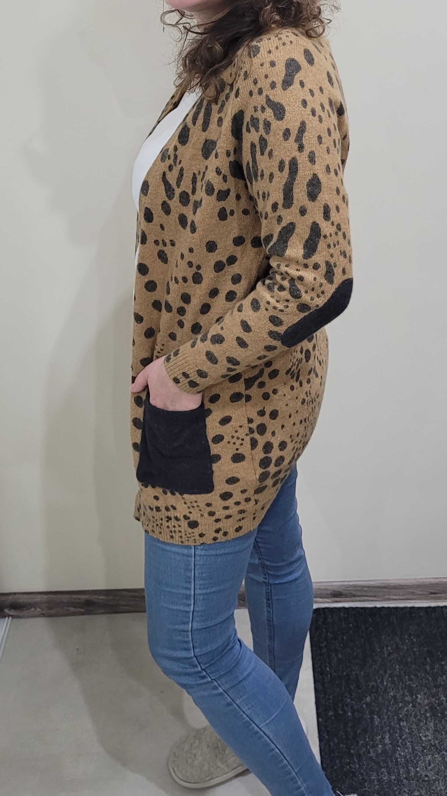 Stine Goya sweter premium panterka tygrys 80% wełna