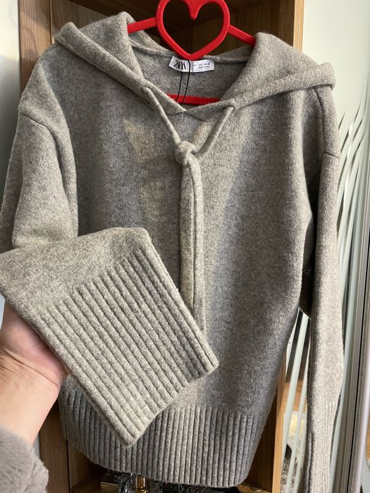 Теплюща кофта Зара з вовною р.L