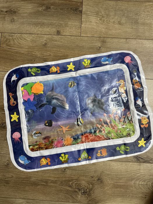 детский водный развивающий надувной акваковрик 66*50*2,5 см