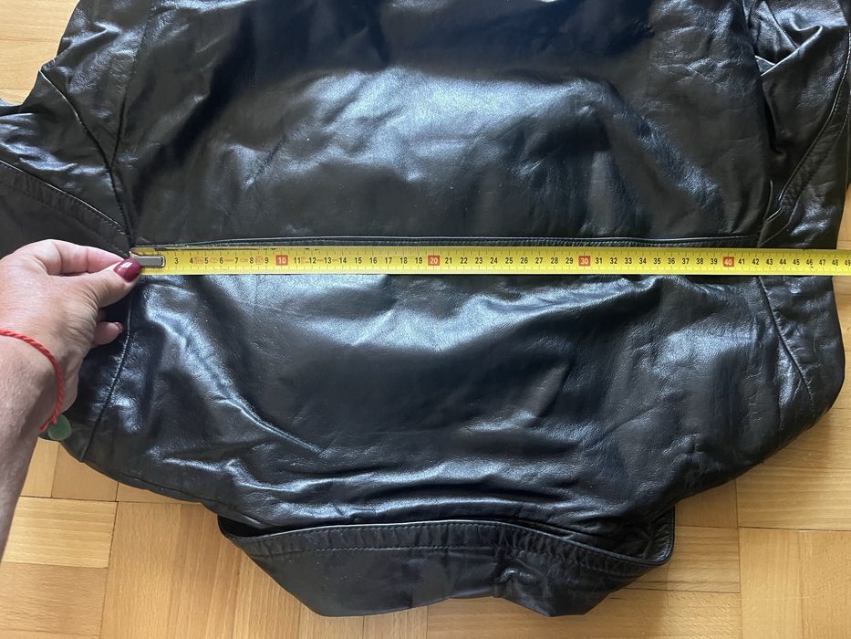 Płaszcz skórzany męski