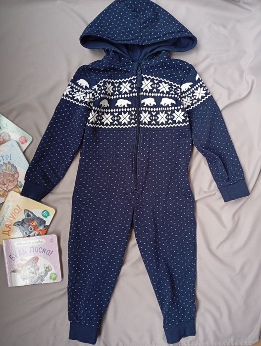 Ромпер новорічний з утепленням