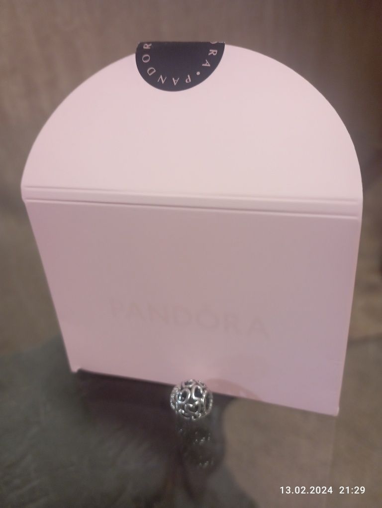 Pandora подвеска с сердцами серебро