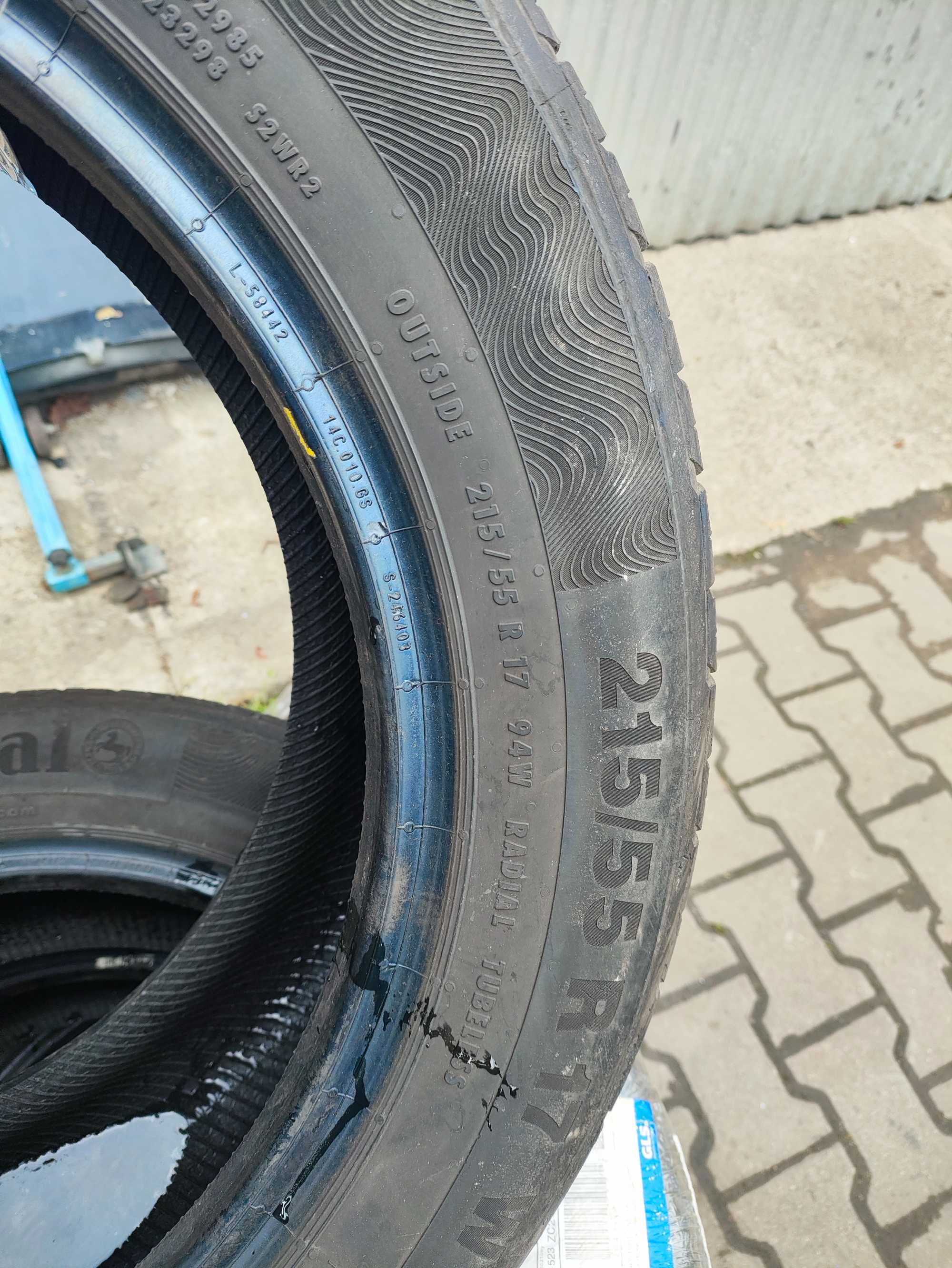 Opony letnie 4x215/55/17 Continental 23r 6mm