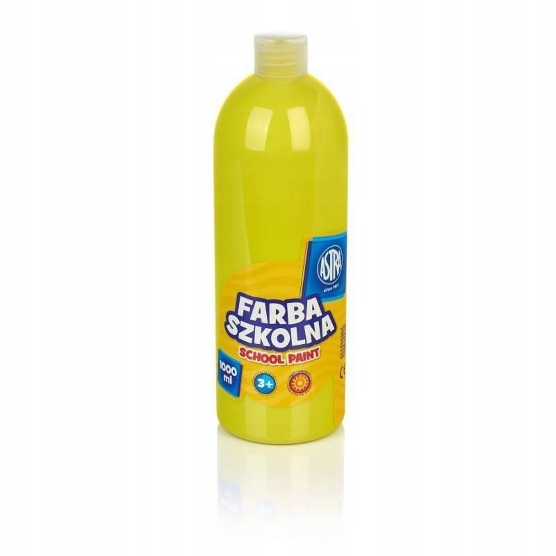 Farba Szkolna Cytrynowa 1000ml Astra