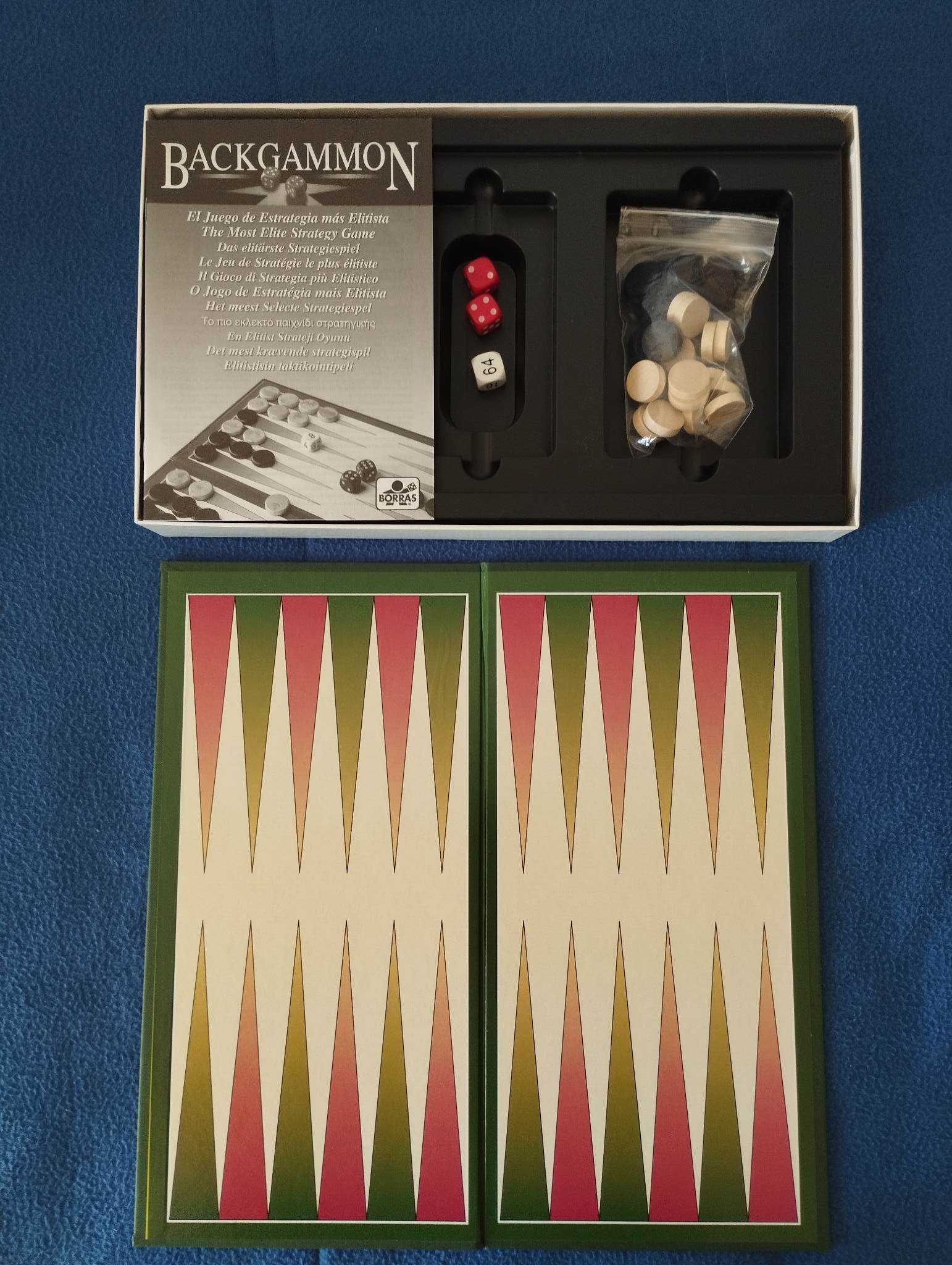Jogo de tabuleiro backgammon