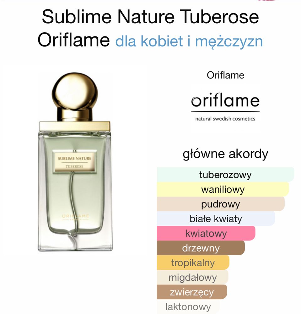 Perfumy UNIKAT Tuberose Oriflame