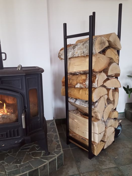 Stojak,wózek na drewno kominkowe