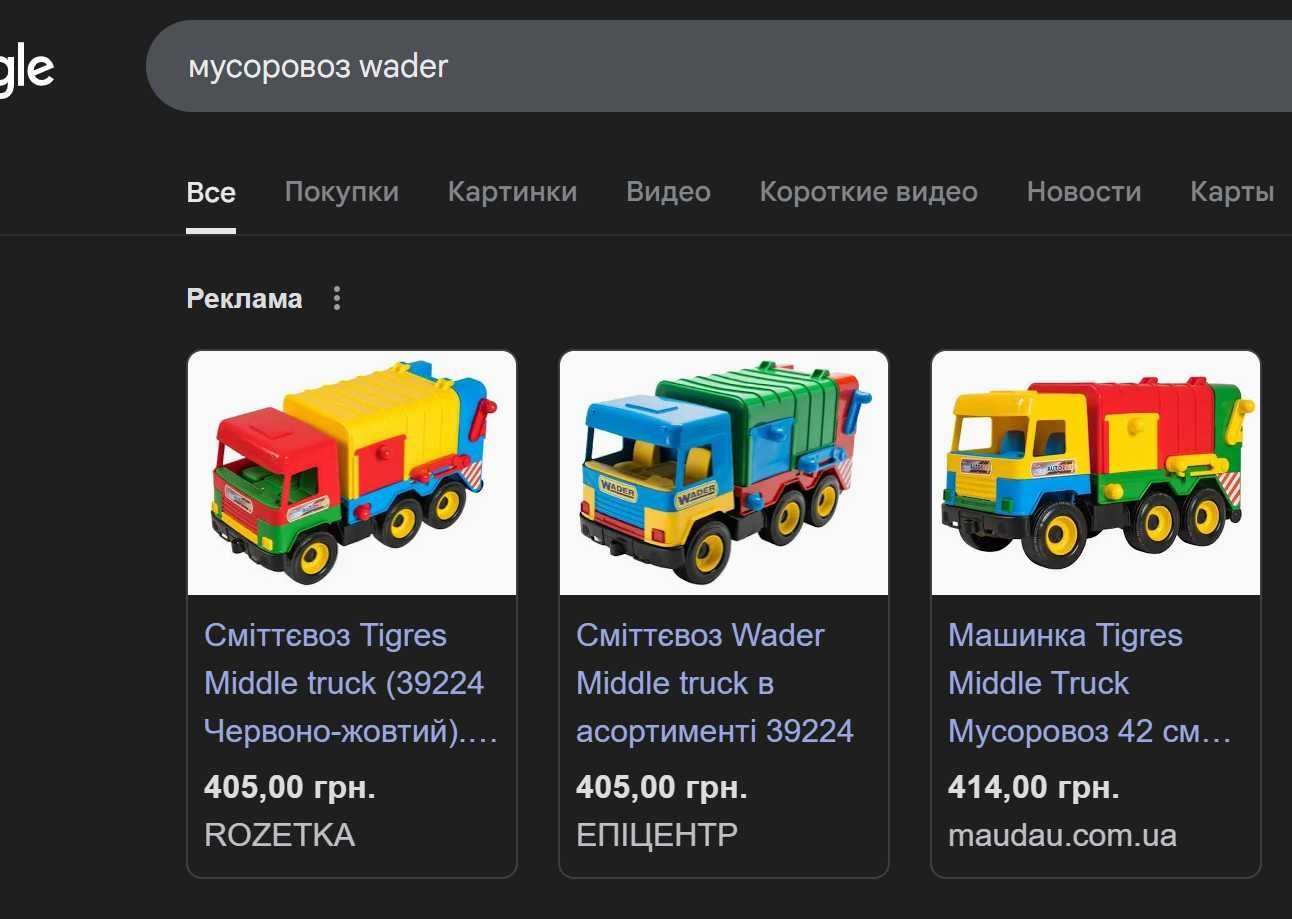 Большие машинки Wader, Технок, Полесье.