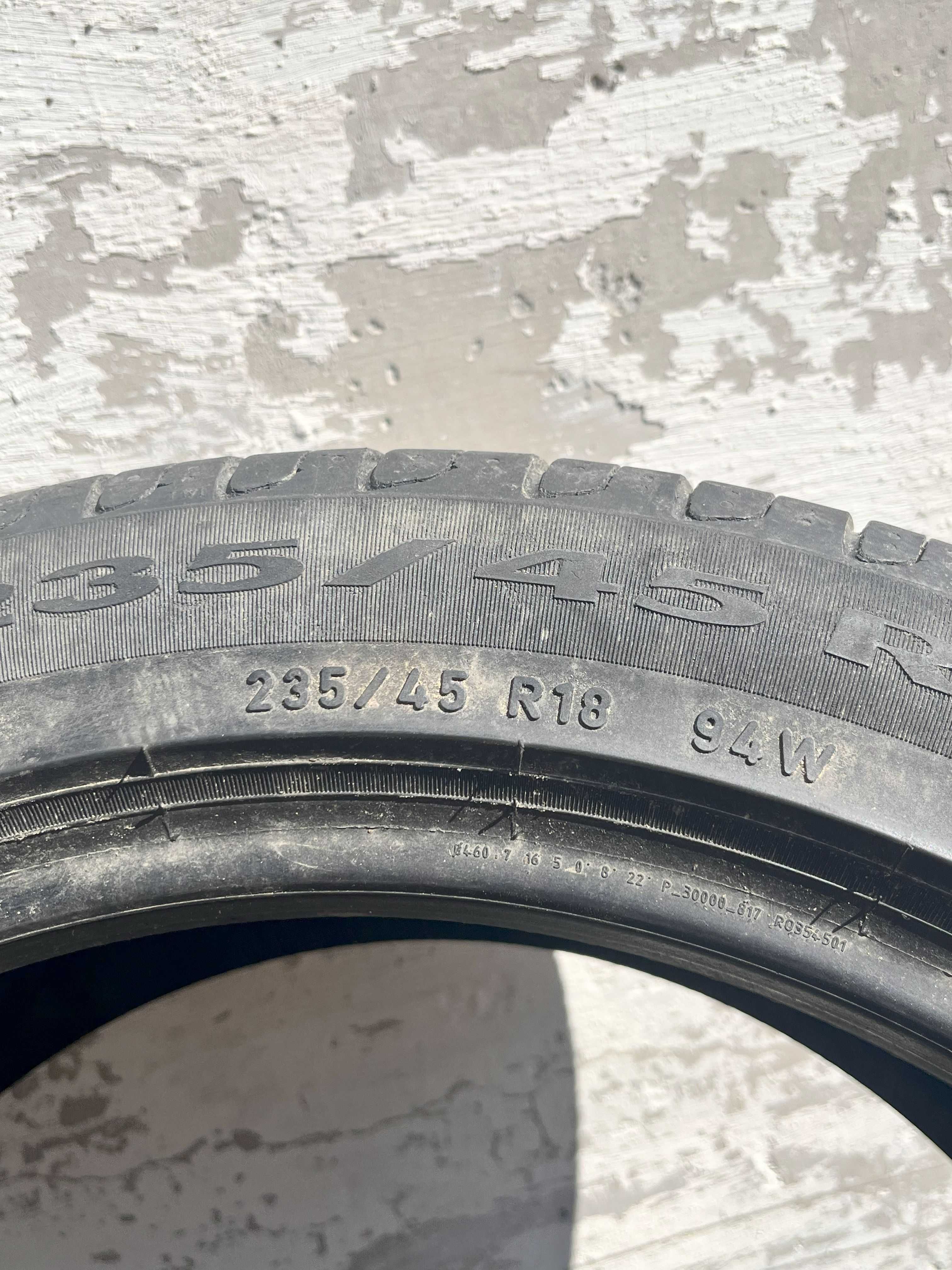 Резина 235/45 R18 PIRELLI CINTURATO P 7 Лето Пара
