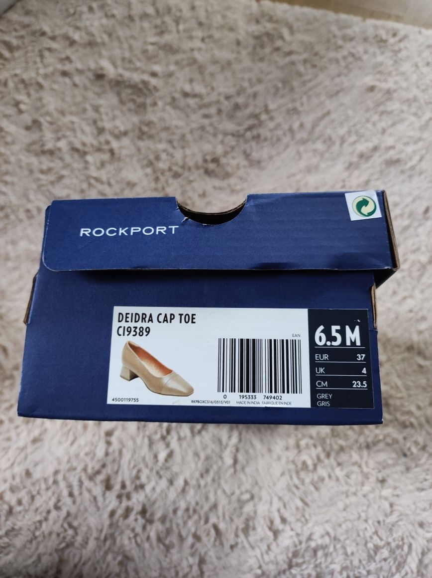 Sapato Rockport cor café com leite