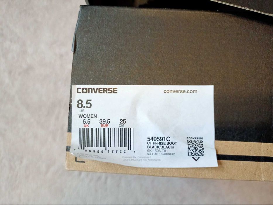 Trapery Converse Chuck Taylor Hi Rise Boot 549591C