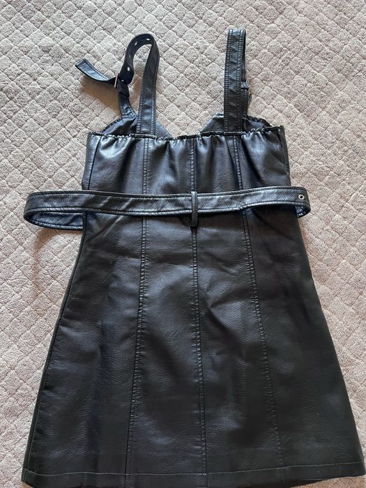 Кожаный сарафан очень крутой хс размер