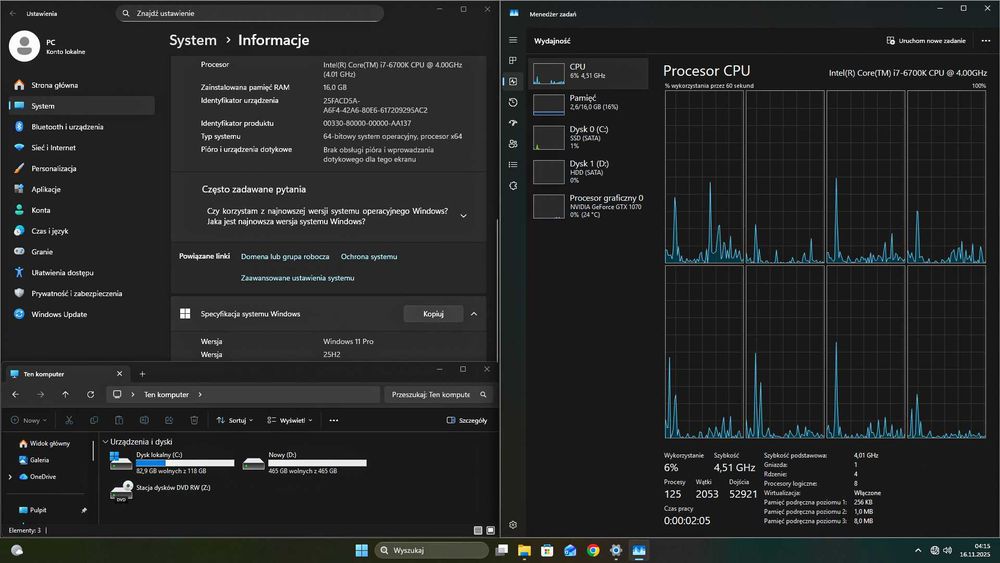 Komputer do Gier i7 4.5Ghz/GTX1070 8GB/16GB DDR4/M2.SSD+HDD Okazja!