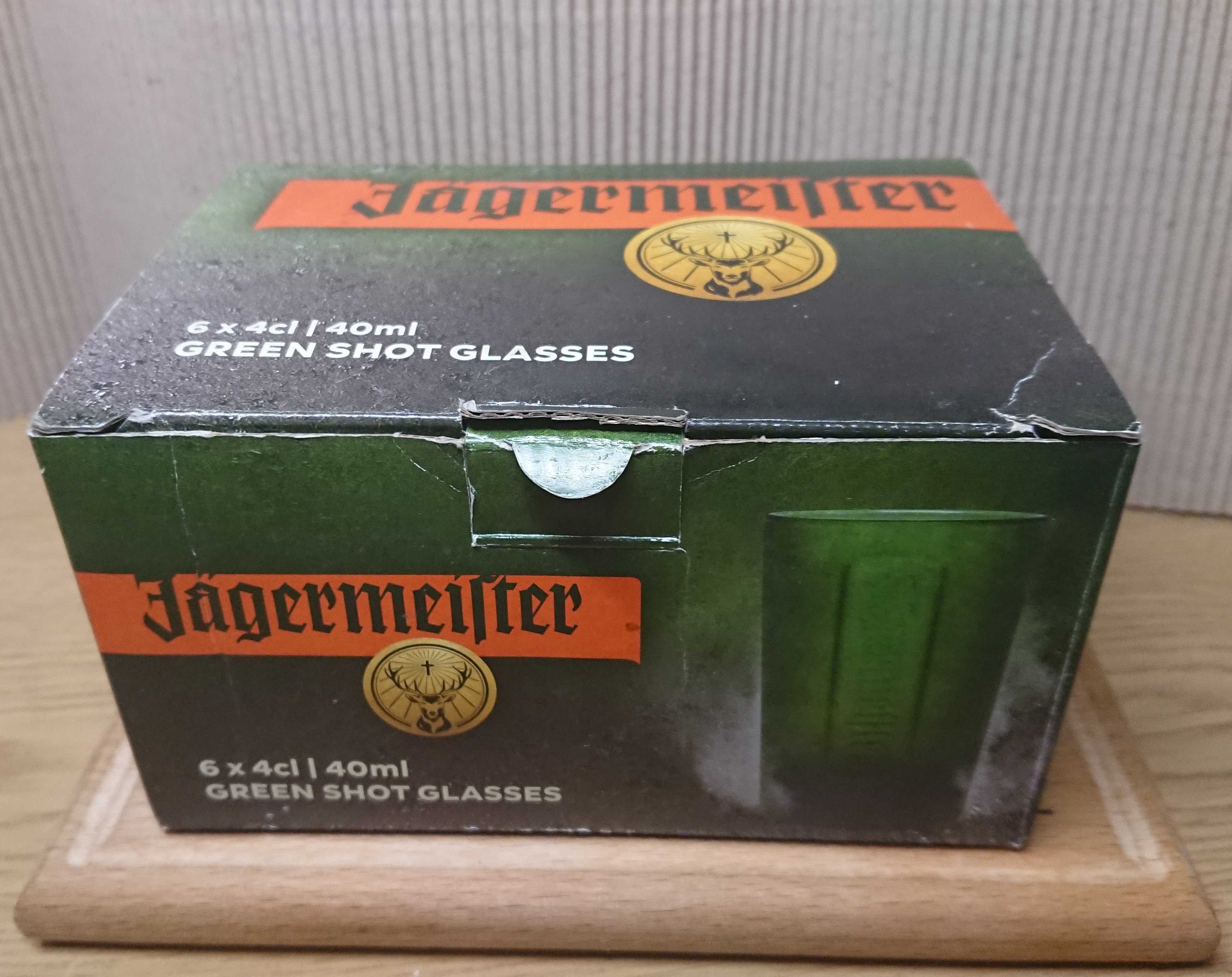 Набір рюмок Jagermeister 6 шт. Зелені