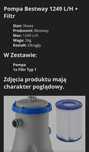 Pompa filtrujaca do basenu Bestway 1249 L/H