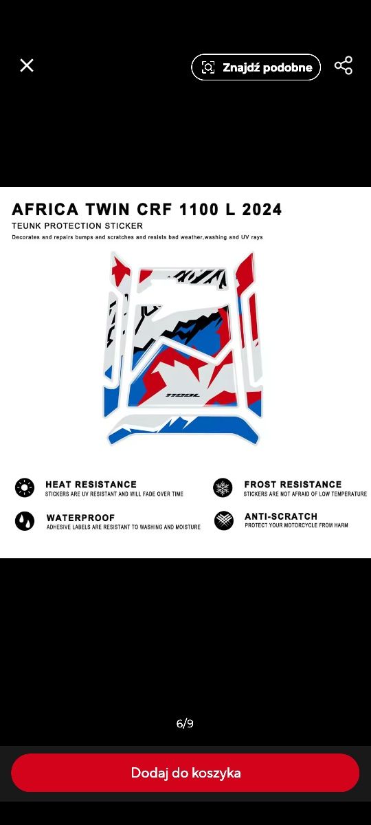 Tank Pad do CRF 1100 Africa Twin