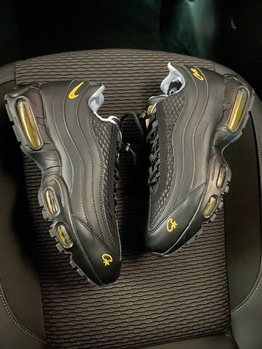 (БЕЗ ПЕРЕДОПЛАТИ)Nike Air Max 95 corteiz найк аір макс кортез чорні