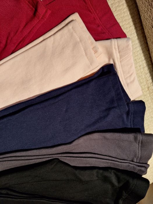 Legginsy dziecięce rozm.110 4 szt.bawełna z ociepleniem