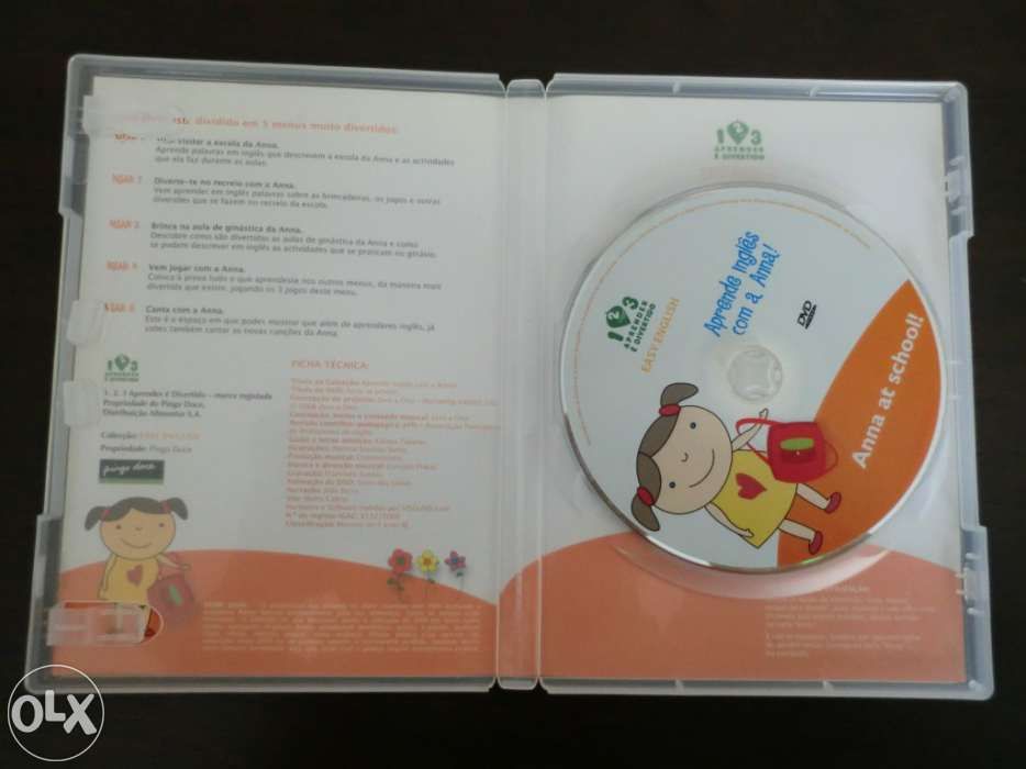 Dvd interativo easy english "aprende inglês com a anna