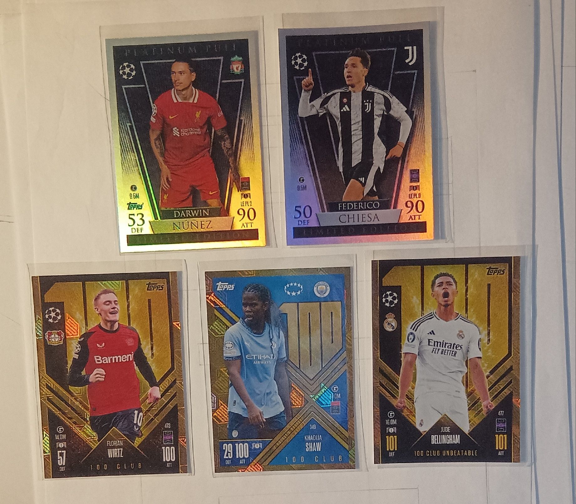 Conjunto de cartas TOPPS