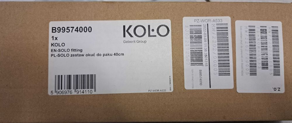 Szafka z umywalką Koło Solo 40 cm biała - nowa