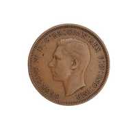 Stara moneta kolekcjonerska pół 1/2 pensa penny 1942 Wielka Brytania
