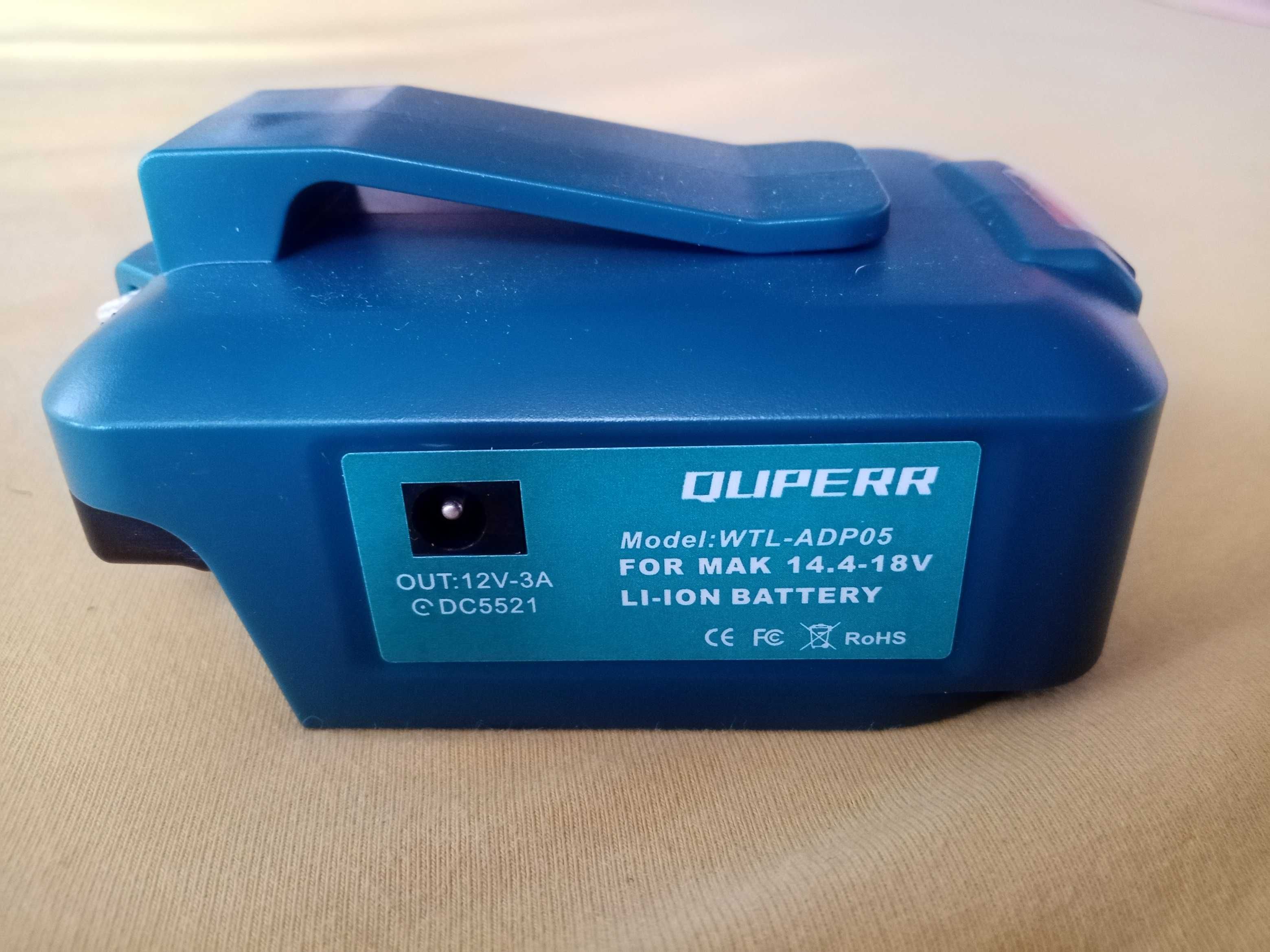 Акуммуляторный павербанк PD, QC3.0, 12V. Makita