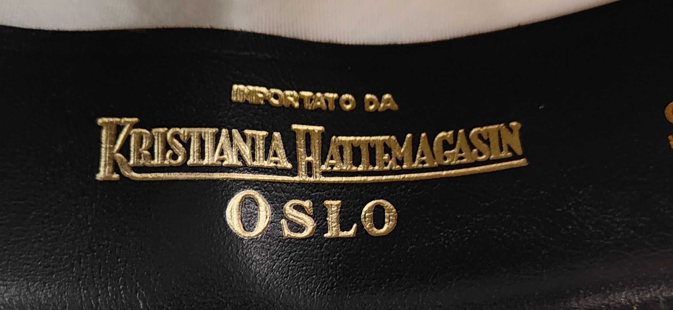 H) BORSALINO Kristtania Hattmagasin Oslo kapelusz męski Roz.5,5