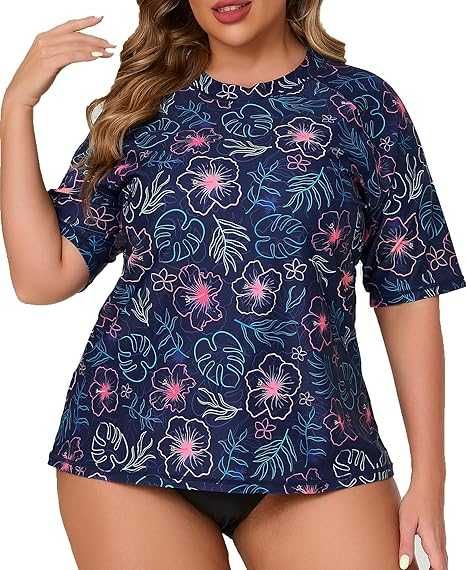 Koszulka HALCURT 4X Damska UV Do Pływania Z Krótkim Rękawem