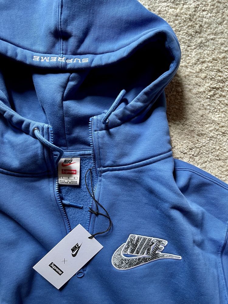 Sweatshirt Supreme x Nike Snake Skin Half Zip Hooded