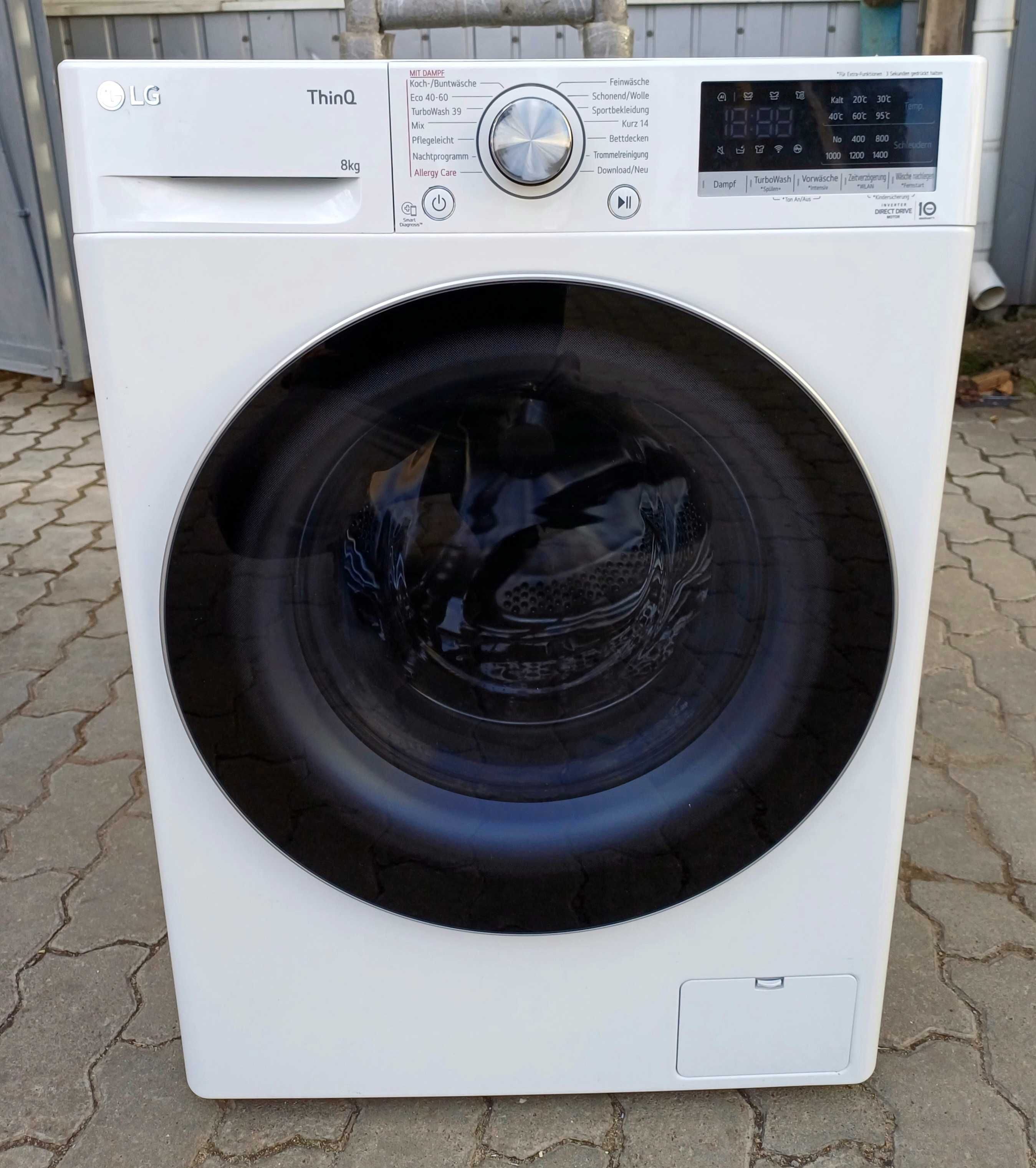Стиральная машина с паром LG F4WV708P1E 8кг Wi-Fi Direct Drive ThinQ