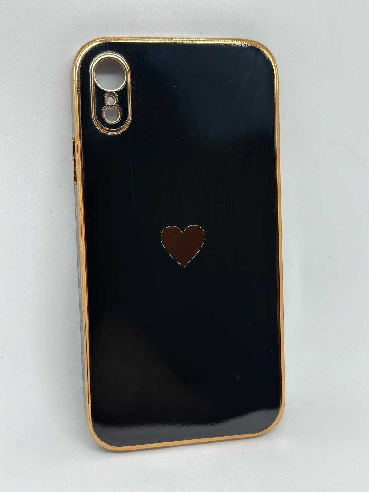 Obudowa Iphone XR Etui Case Czarne z Serduszkiem kod 425