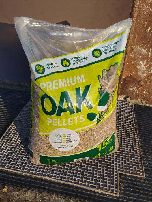 Dostępny od ręki!  Pellet premium Oak, Zusnami, dębowy A1 en plus din.