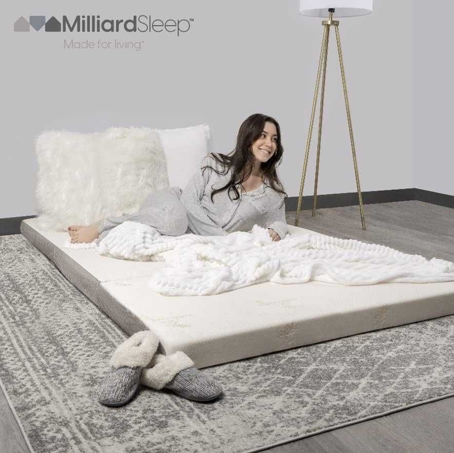 Składany Materac Milliard z Pianki Memory Foam 75x190cm Antyroztoczowy