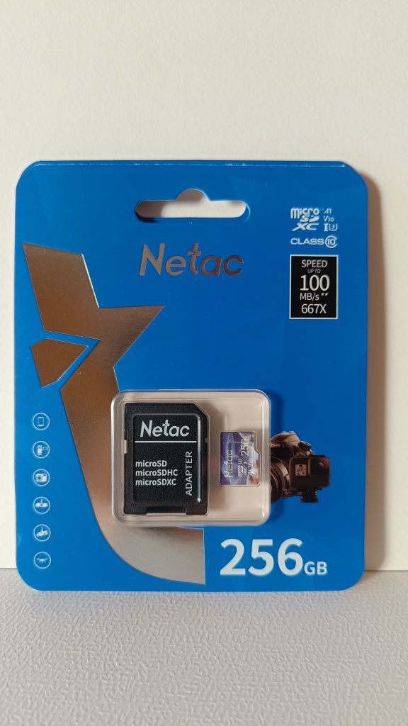 Cartão memória  256GB Netac