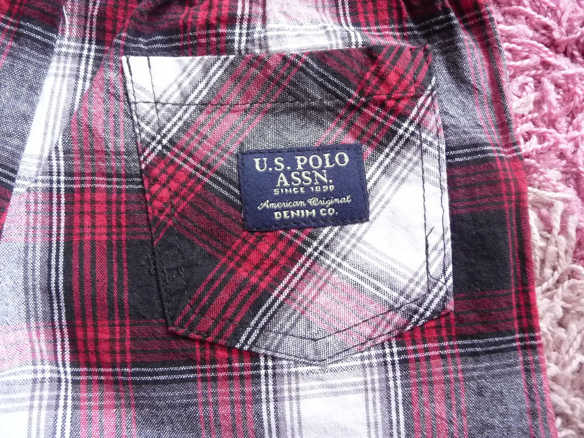 Krótkie spodenki chłopięce U.S. POLO ASSN 100% bawełna rozm. 86/92