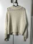 Kremowy sweter na zimę H&M