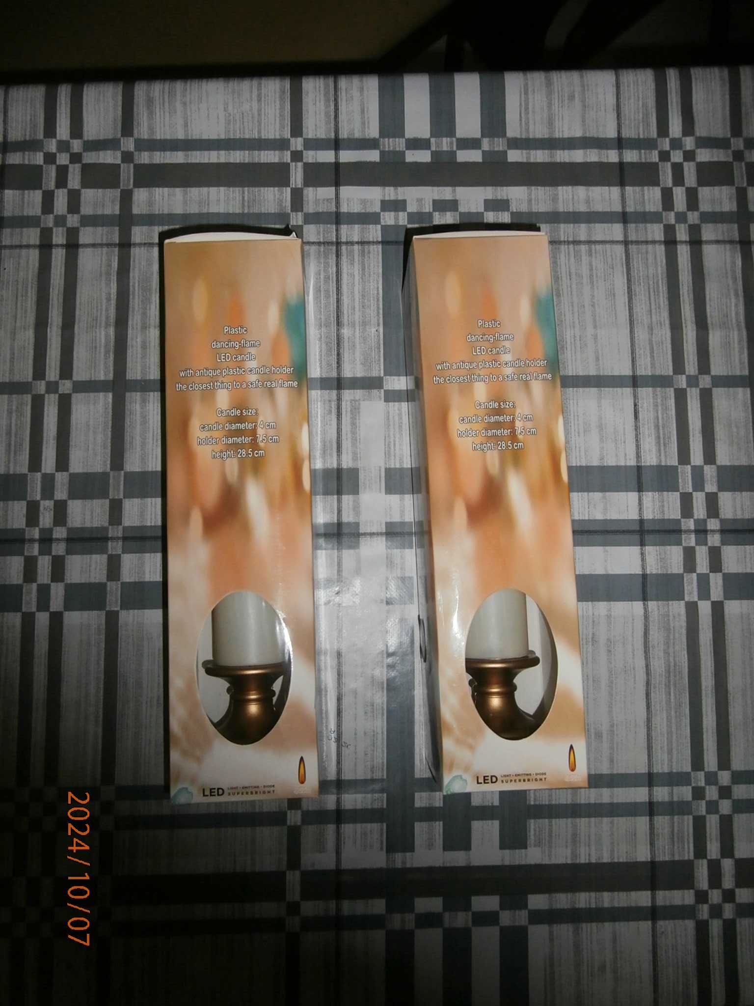Świeczka, znicz wkład 23 cm na baterie efekt płomienia