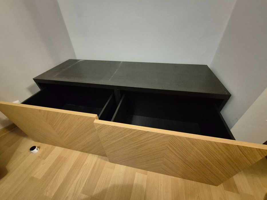 Ikea besta 2 szuflady fronty dębowe